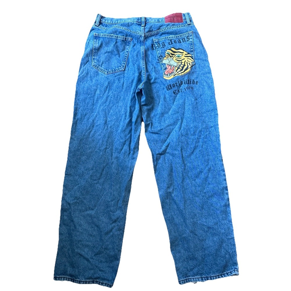 BDG Urban Outfitters Embroidered 90's Skate Blue Jeans 30x32 Men's